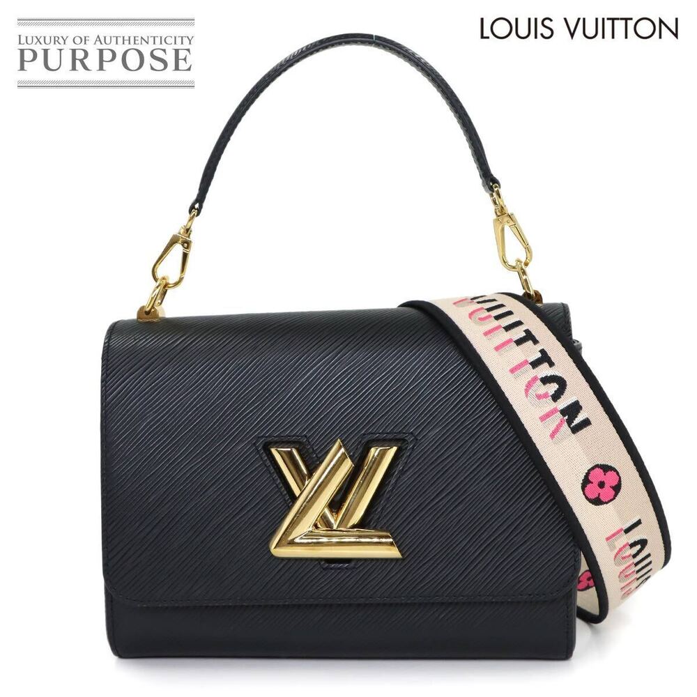 Louis Vuitton Epi Twist Hand Leather Shoulder Bag Black